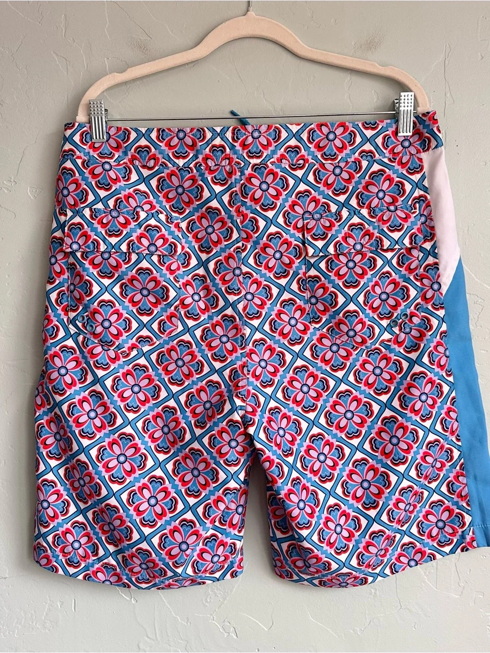 Original Penguin‎ Men’s Geo Floral Print Swim Trunk Board Shorts Size 36 EUC
